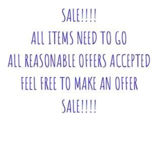 sale discount offer all items need to be gone